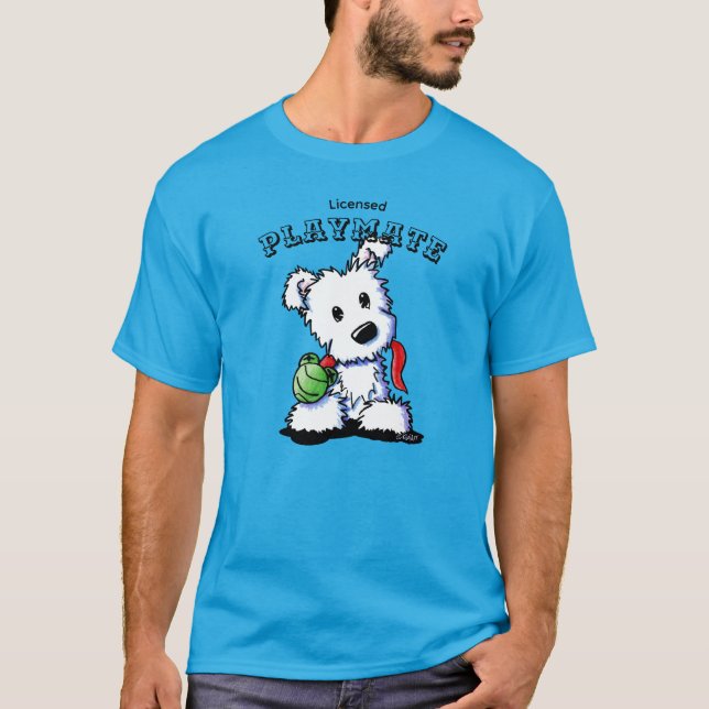 T-Shirt de KiniArt Westie Playmate (Devant)