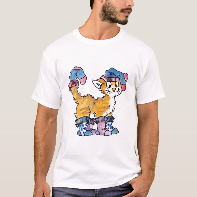 T-shirt de Kitty de chaussette (Devant)