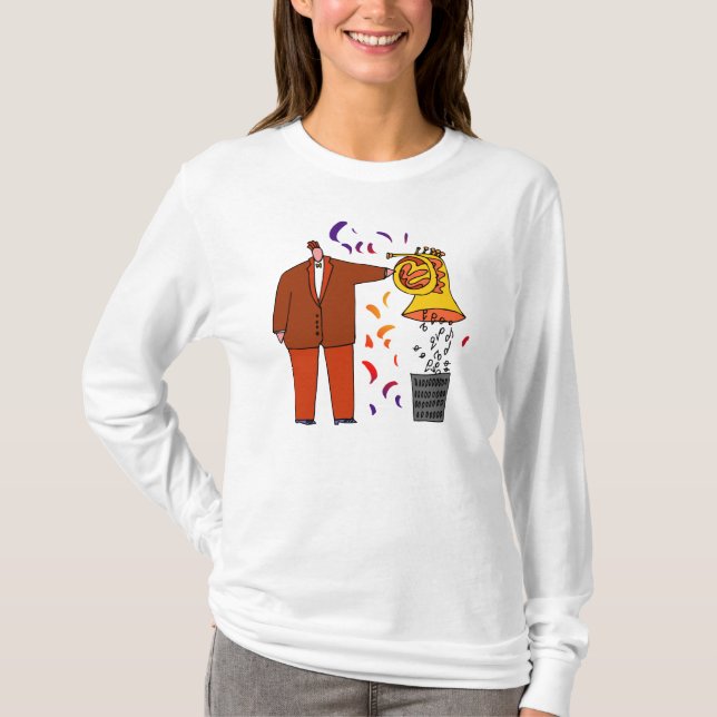 T-shirt de klaxon de FunnyFrench (Devant)