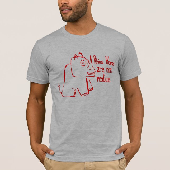 T-shirt de klaxons de rhinocéros (Devant)