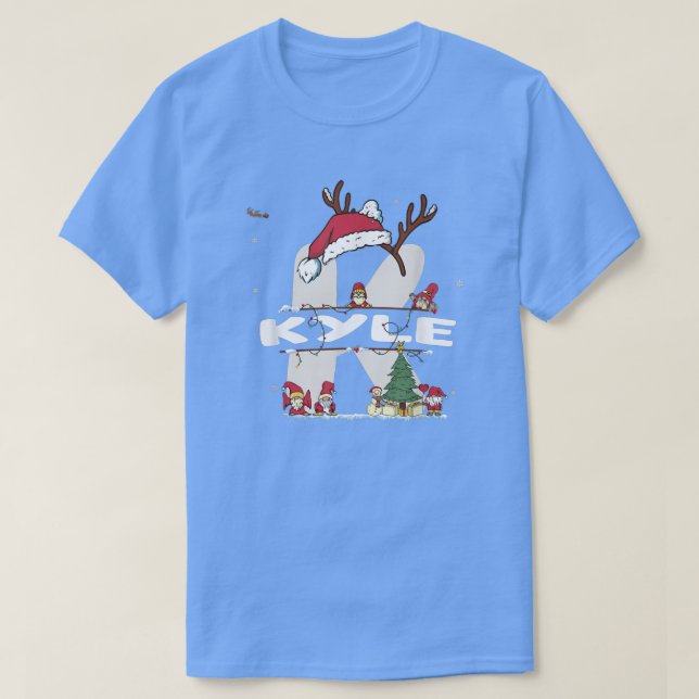 T-shirt de Kyle Christmas W Kyle Nom de Funny Xmas (Design devant)