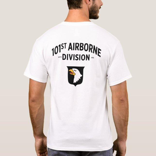 T-shirt de la 101e division aéroportée (avant+arri (Dos)