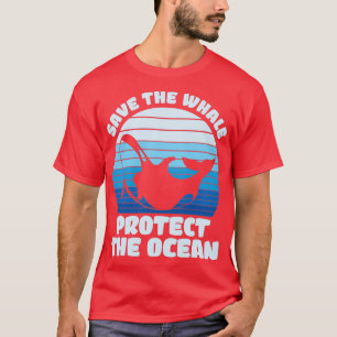 T-shirt de la baleine noire de l'Atlantique Nord