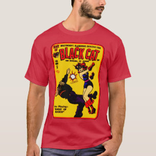 T-shirt de la bande dessinée Black Cat des années