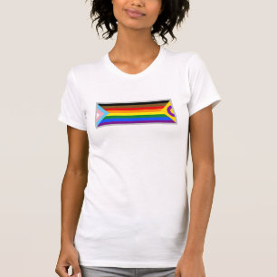 T-shirt de la bannière de la fierté progressiste i