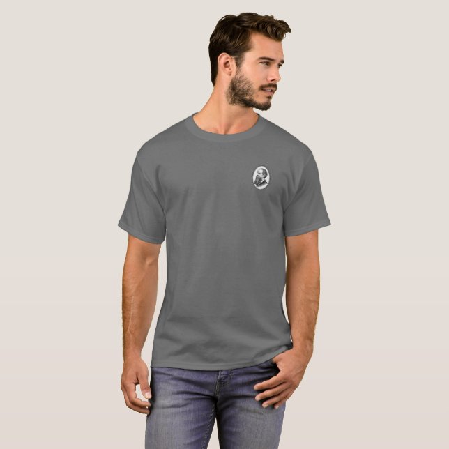 T-shirt de la barbe de citation St Augustine avec  (Devant entier)