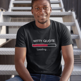 T-Shirt de la barre de chargement personnalisable