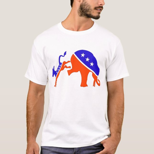 T-shirt de la bataille politique (Devant)