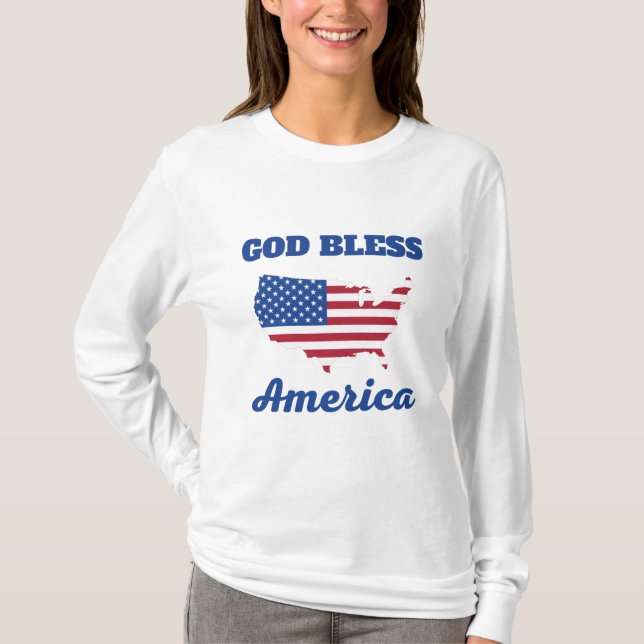 T-shirt de la bénédiction de Dieu AMÉRIQUE (Devant)