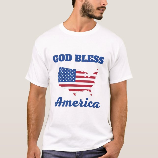 T-shirt de la bénédiction de Dieu AMÉRIQUE (Devant)