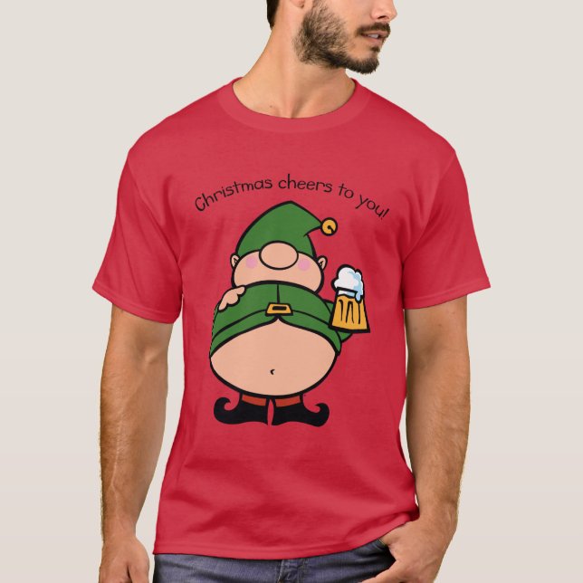 T-shirt de la bière Elves Naughty (Devant)