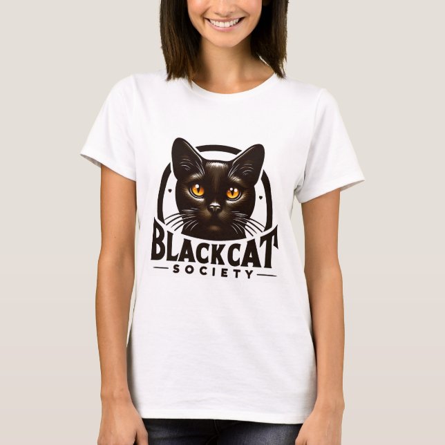 T-shirt de la Black Cat Society (Devant)