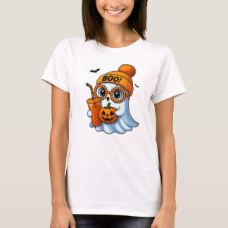 T-Shirt de la boîte fantôme d'Halloween mignonne