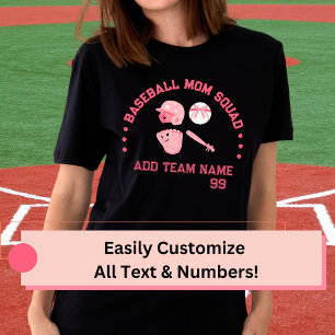 T-shirt de la brigade de la maman de baseball sur