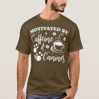 T-shirt de la caféine et des canines