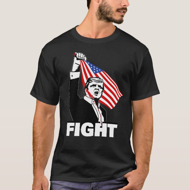 T-shirt de la campagne électorale de Trump contre  (Devant)