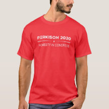 T-shirt de la campagne "Perkison 2020" des Red Men