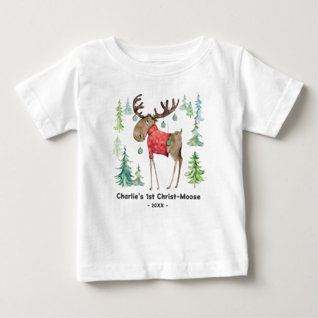 T-shirt de la carrosserie Christ-Moose Baby First  (Devant)