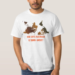 T-Shirt DE LA CARTE MONDIALE Funny DESCENDANTE