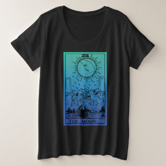 T-shirt de la carte Moon Tarot Gradient Plus Size