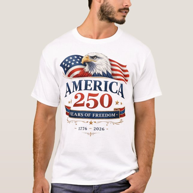 T-Shirt de la Célébration de la Liberté de l'Aigle (Devant)