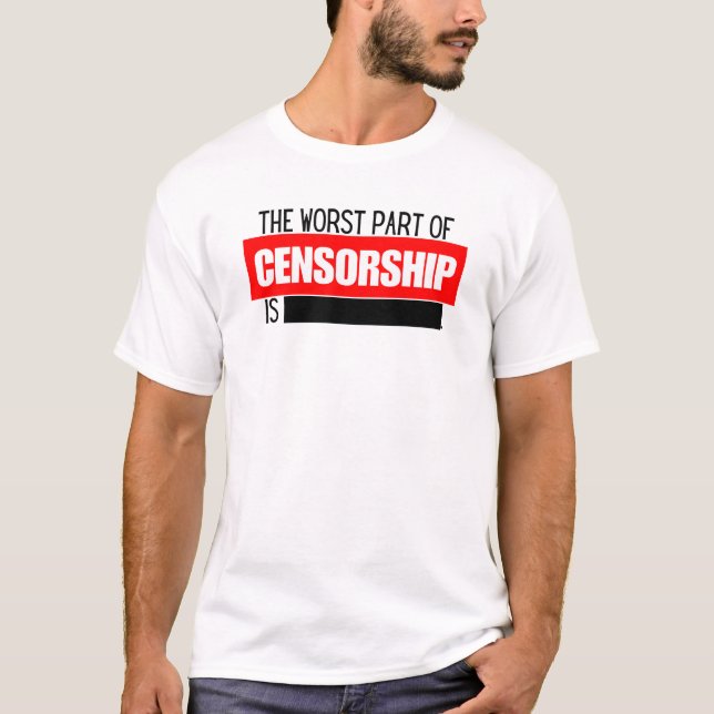 T-shirt de la censure (Devant)