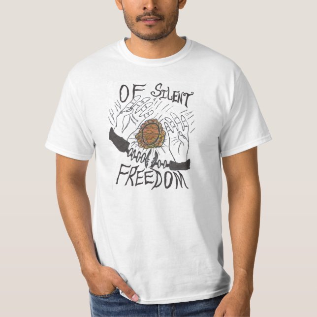T-shirt De la chemise silencieuse de liberté - conception (Devant)