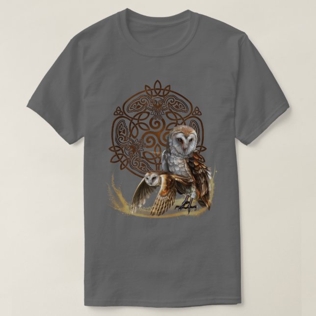 T-shirt de la chouette celtique (Design devant)