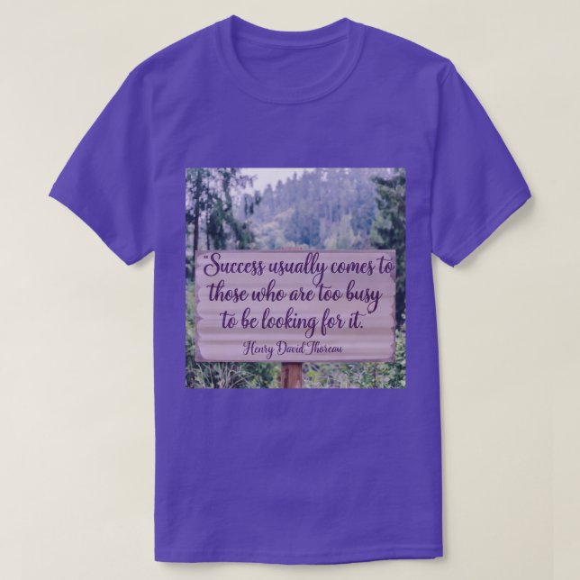 T-shirt de la citation de Thoreau (Design devant)