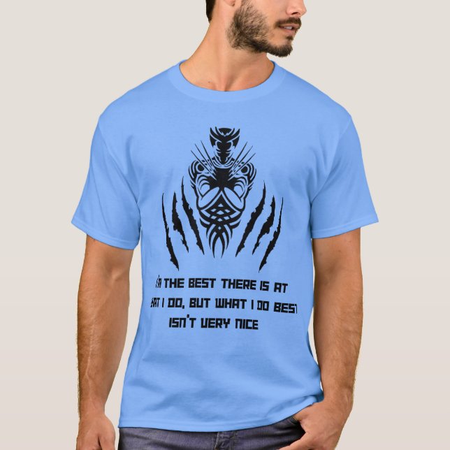T-shirt de la citation de Wolverine (Devant)