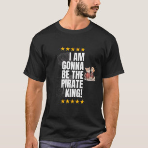 T-shirt de la citation du roi pirate - noir et bla