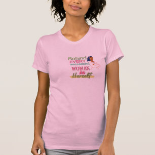 T-shirt de la citation pour femmes - "Derrière cha