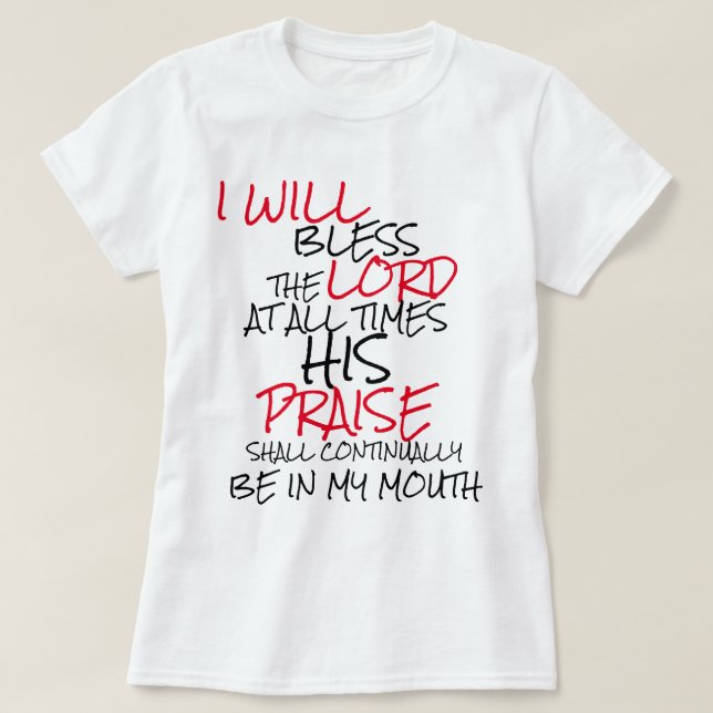 T-shirt de la collection de cadeaux de foi (Design devant)