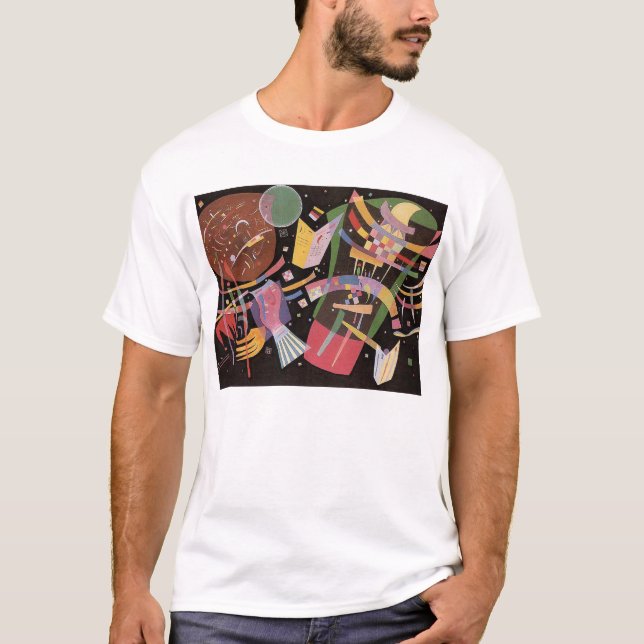T-shirt de la composition X en Kandinsky (Devant)