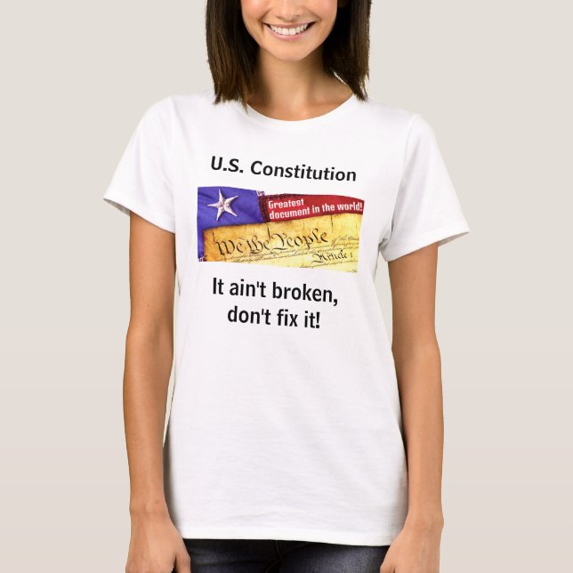 T-shirt de la constitution américaine (Devant)