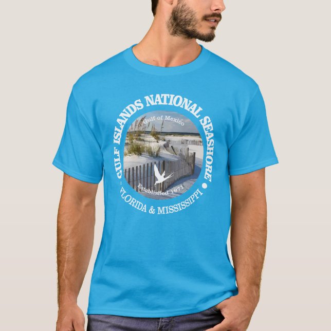 T-shirt de la côte nationale des îles Gulf (Devant)