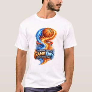 T-shirt De la cour arrière au jour de match Papa est toujo