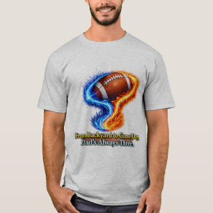 T-shirt De la cour arrière au jour de match Papa est toujo