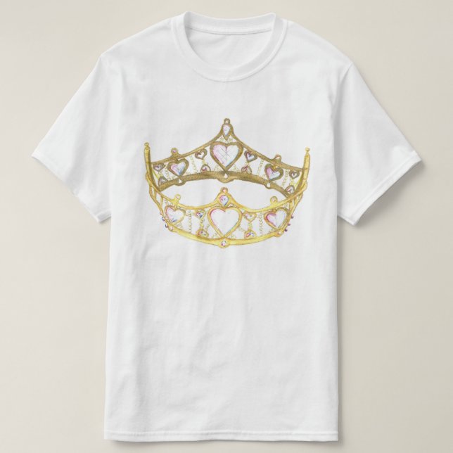 T-shirt de la couronne de la Reine des Coeurs (Design devant)