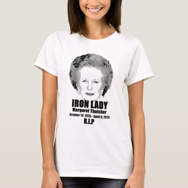 T-shirt de la Dame de fer de Margaret Thatcher (Devant)