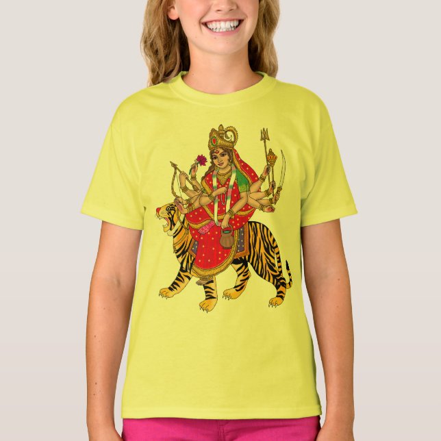 T-Shirt de la déesse Chandraghanta (Devant)