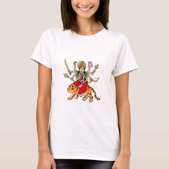 T-shirt de la déesse hindoue de Durga (Devant)