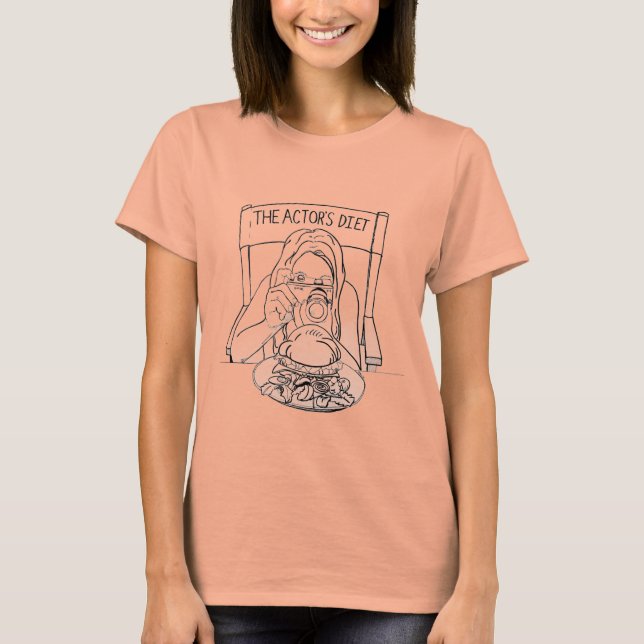 T-shirt de la diète de l'acteur (dames) (Devant)