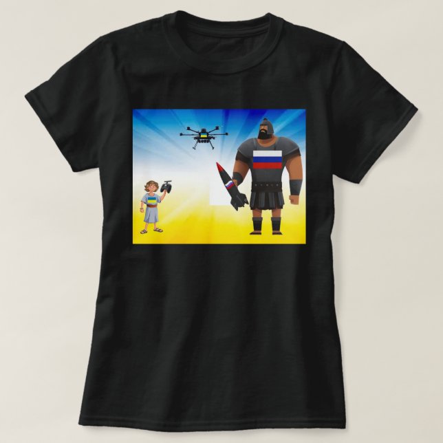 T-Shirt de la domination des drones ukrainiens (Design devant)