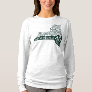 T-shirt de la douille des femmes de crêtes élev