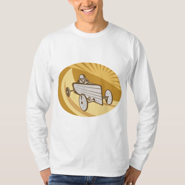 T-shirt de la douille des hommes de wagon couvert (Devant)