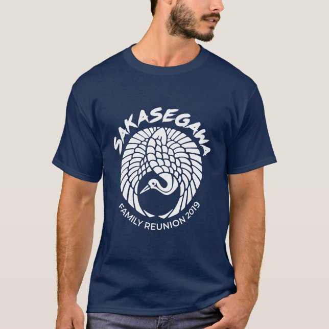 T-shirt de la famille de Fred - bleu marine des (Devant)