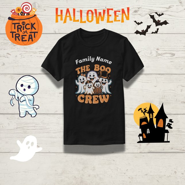 T-shirt de la famille d'Halloween Boo Crew (Créateur téléchargé)