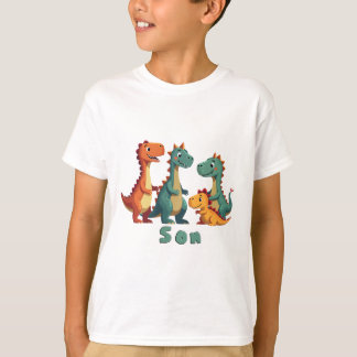 T-shirt de la famille Dinosaur (fils)