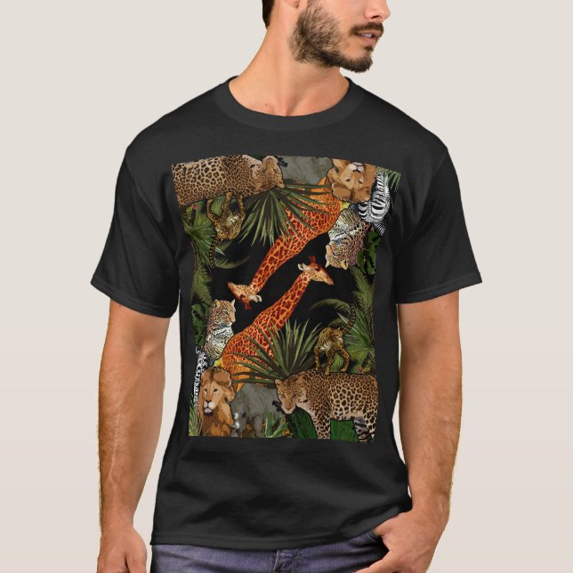 T-shirt de la faune africaine (Devant)